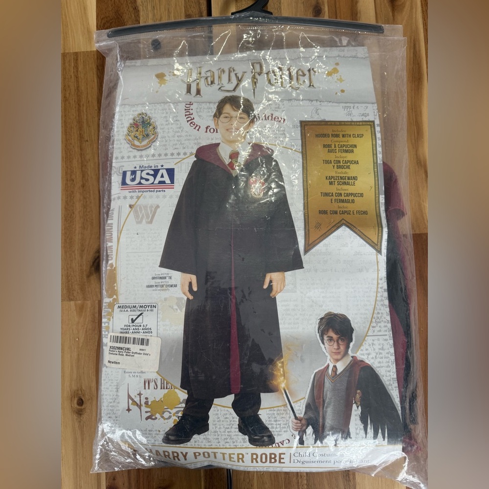 Wizarding World Kids‎ Costume Robe - Black and Red medium